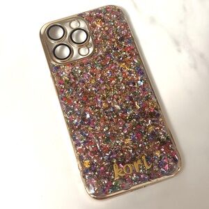 NEW | HANDMADE CUSTOM IPHONE 15 PRO MAX KORI NAME UNIQUE STONE RESIN PHONE CASE